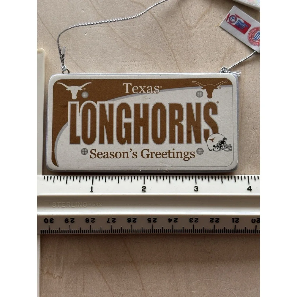 Texas Longhorns UT Christmas Ornament Season's Greetings Football NCAA